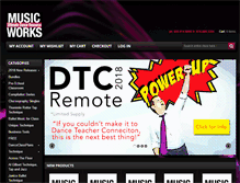 Tablet Screenshot of musicworksunlimited.com